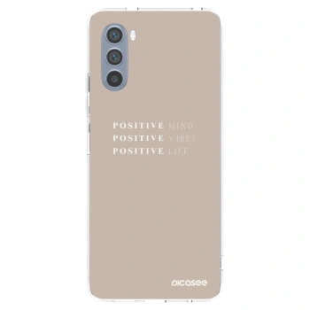 Picasee silikonový průhledný obal pro Motorola Moto G62 - Positive Vibes
