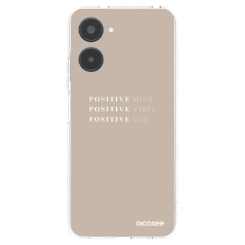 Picasee silikonový průhledný obal pro Realme 10 4G - Positive Vibes