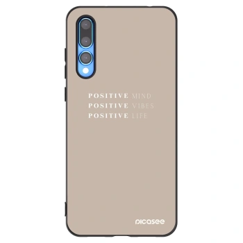 Picasee silikonový černý obal pro Huawei P20 Pro - Positive Vibes