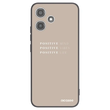 Picasee silikonový černý obal pro Xiaomi Redmi 12 5G - Positive Vibes