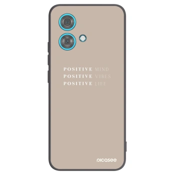 Picasee silikonový černý obal pro Motorola Edge 40 Neo - Positive Vibes