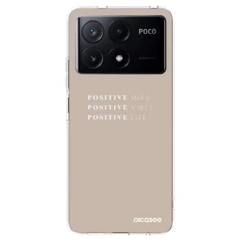 Picasee silikonový průhledný obal pro Xiaomi Poco X6 Pro - Positive Vibes