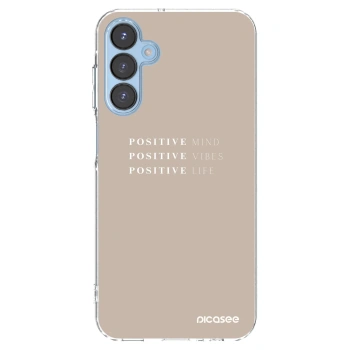 Picasee silikonový průhledný obal pro Samsung Galaxy A15 A156B 5G - Positive Vibes