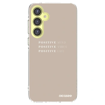 Picasee silikonový průhledný obal pro Samsung Galaxy A35 5G A356B - Positive Vibes