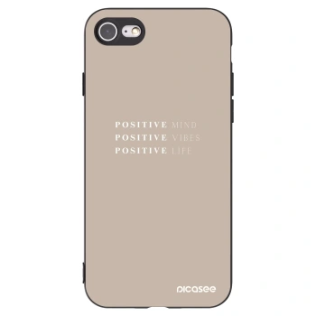 Picasee silikonový černý obal pro Apple iPhone 8 - Positive Vibes