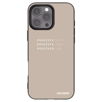 Picasee silikonový černý obal pro Apple iPhone 16 Pro Max - Positive Vibes