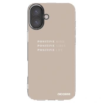 Picasee silikonový průhledný obal pro Apple iPhone 16 Plus - Positive Vibes