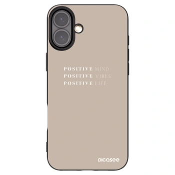 Picasee silikonový černý obal pro Apple iPhone 16 Plus - Positive Vibes