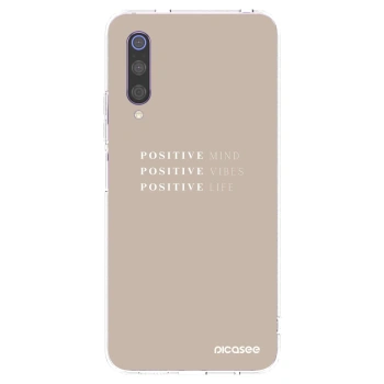 Picasee silikonový průhledný obal pro Xiaomi Mi 9 - Positive Vibes