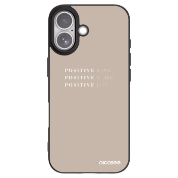 Picasee silikonový černý obal pro Apple iPhone 17 - Positive Vibes