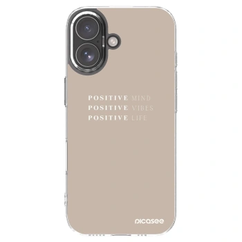 Picasee silikonový průhledný obal pro Apple iPhone 17 - Positive Vibes