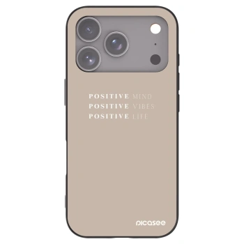 Picasee silikonový černý obal pro Apple iPhone 17 Pro - Positive Vibes