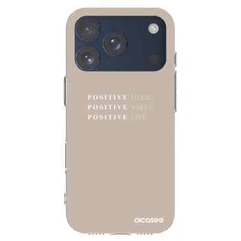Picasee silikonový průhledný obal pro Apple iPhone 17 Pro - Positive Vibes