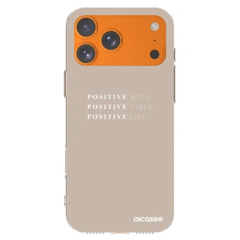 Picasee silikonový průhledný obal pro Apple iPhone 17 Pro Max - Positive Vibes
