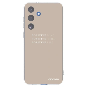 Picasee silikonový průhledný obal pro Samsung Galaxy S25 FE 5G - Positive Vibes