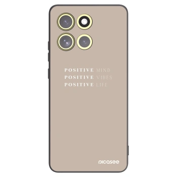 Picasee silikonový černý obal pro Motorola Moto G86 Power 5G - Positive Vibes