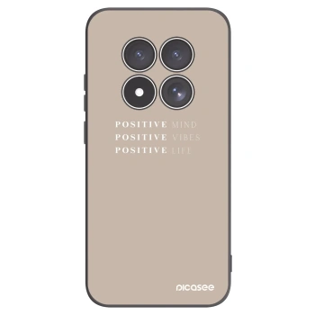 Picasee silikonový černý obal pro Xiaomi Redmi Note 15 Pro 5G - Positive Vibes