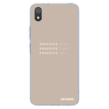 Picasee silikonový průhledný obal pro Xiaomi Redmi 7A - Positive Vibes