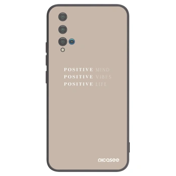 Picasee silikonový černý obal pro Huawei Nova 5T - Positive Vibes