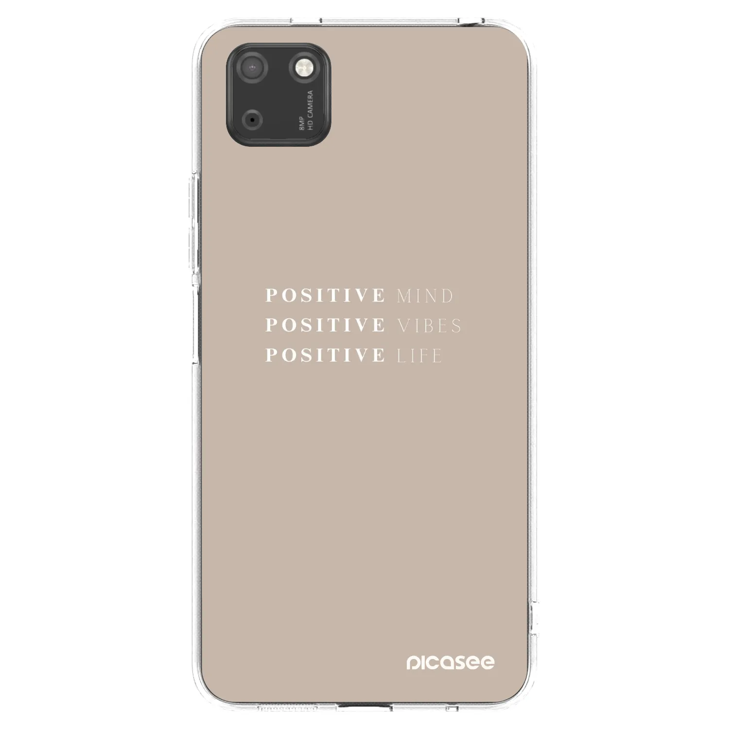 Picasee silikonový průhledný obal pro Huawei Y5P - Positive Vibes