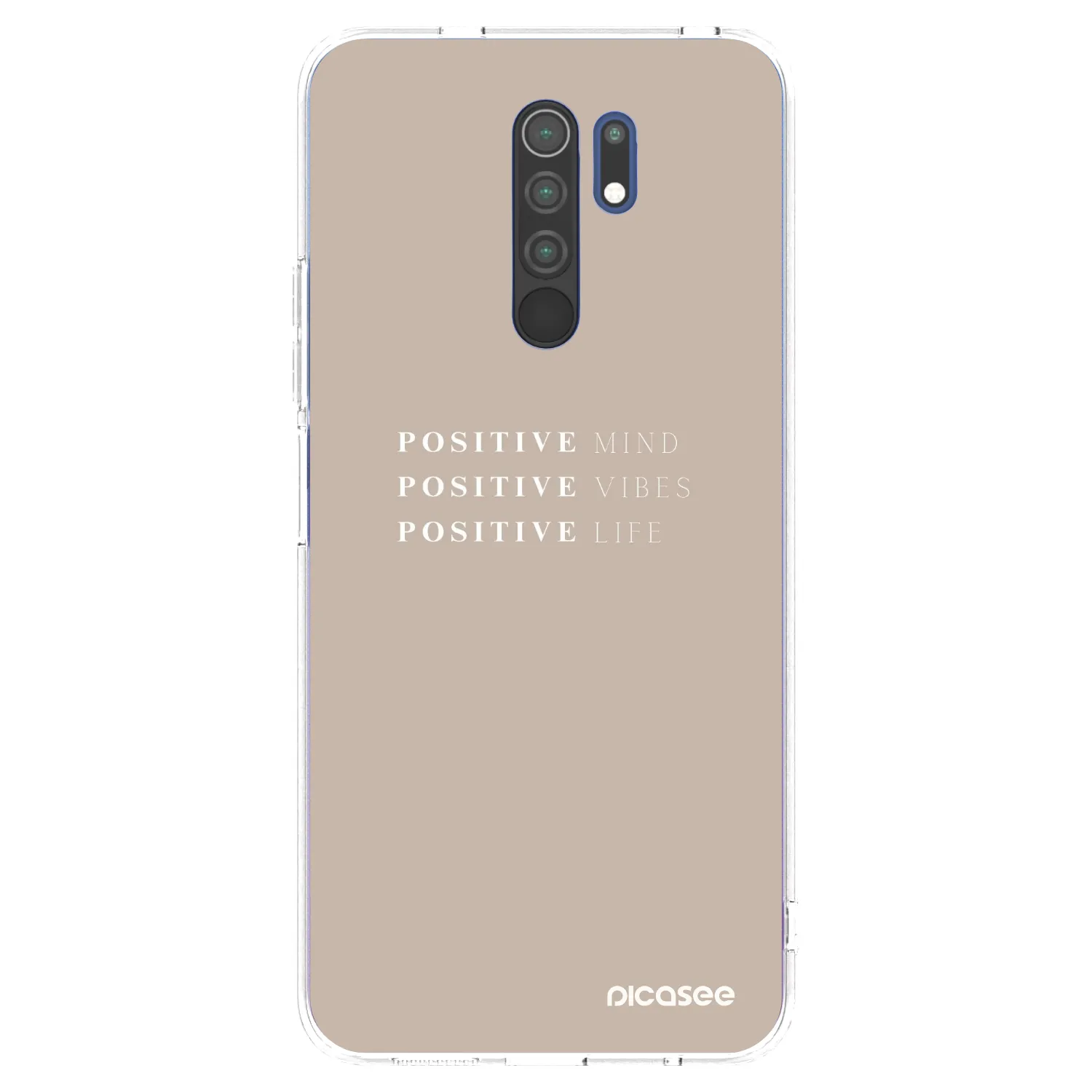 Picasee silikonový průhledný obal pro Xiaomi Redmi 9 - Positive Vibes
