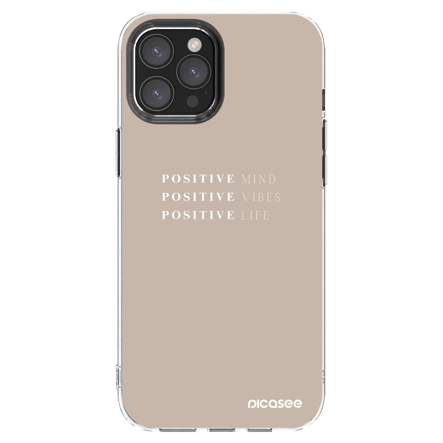 Picasee silikonový průhledný obal pro Apple iPhone 12 Pro Max - Positive Vibes