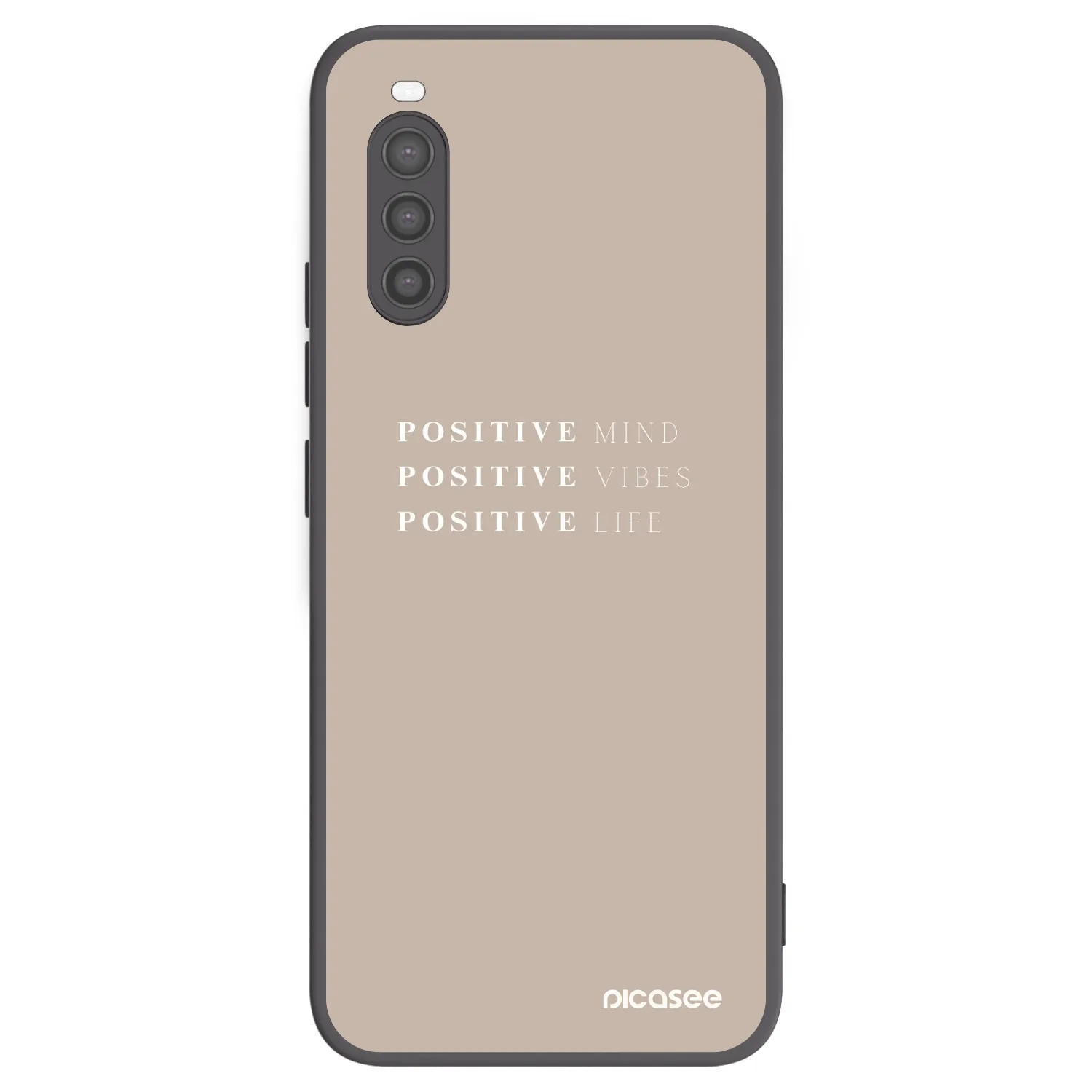 Picasee silikonový černý obal pro Sony Xperia 10 II - Positive Vibes