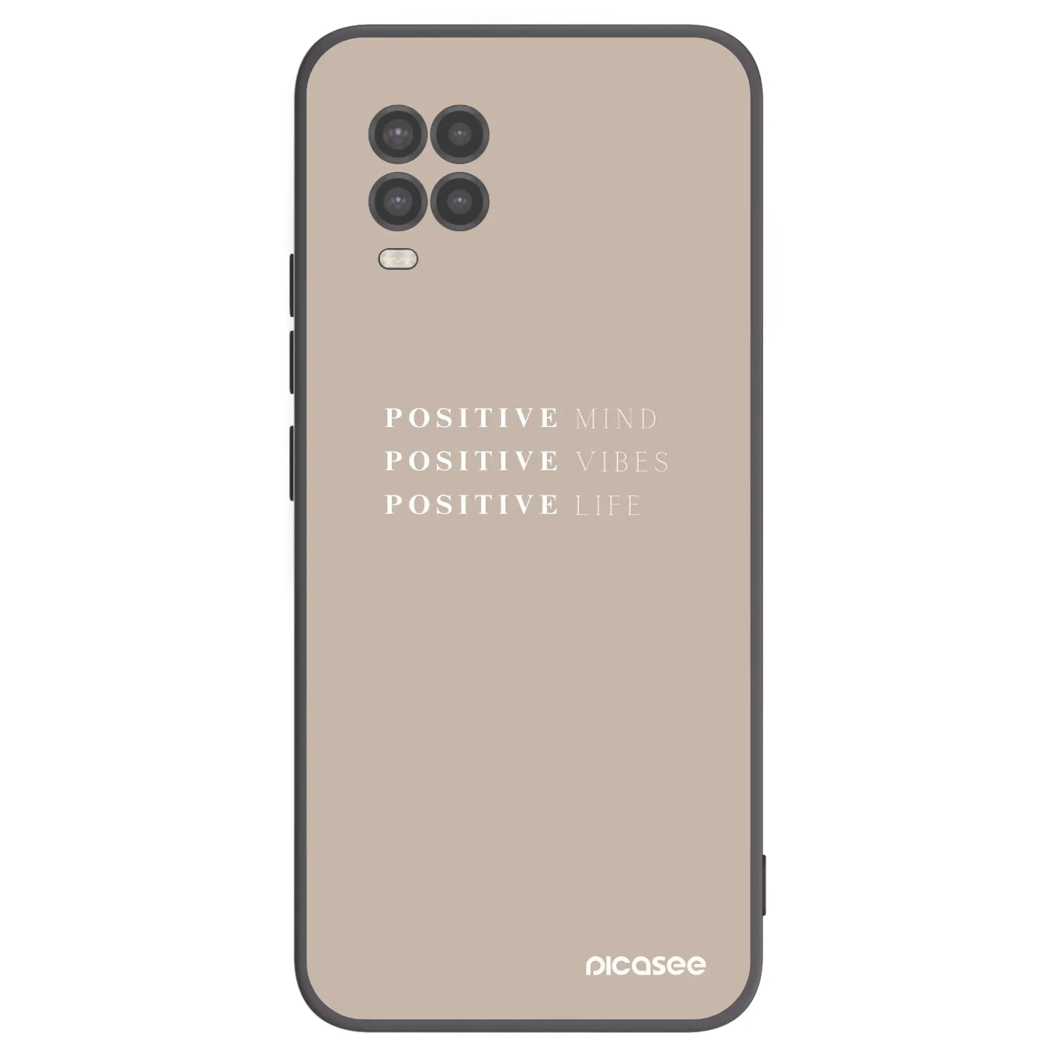 Picasee silikonový černý obal pro Xiaomi Mi 10 Lite - Positive Vibes