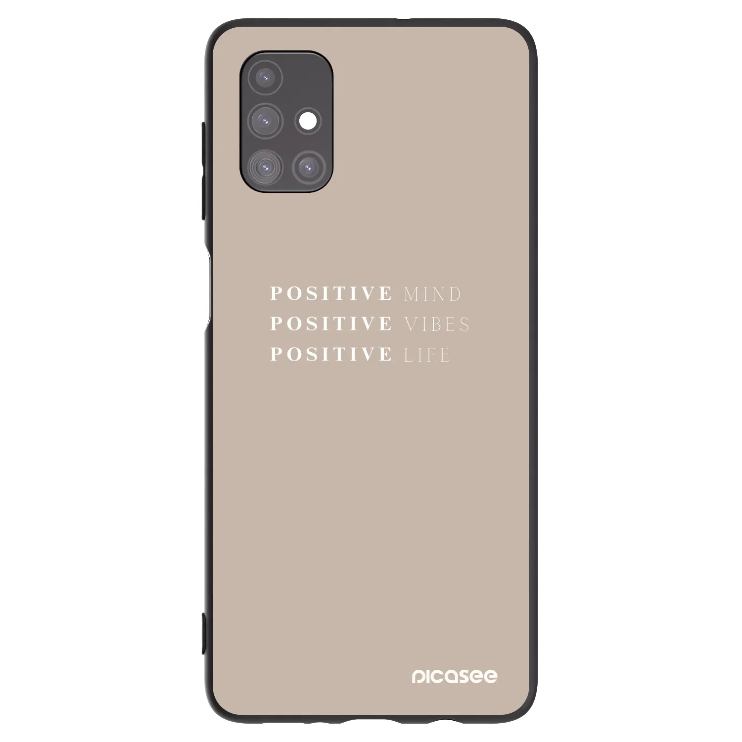 Picasee silikonový černý obal pro Samsung Galaxy M51 M515F - Positive Vibes