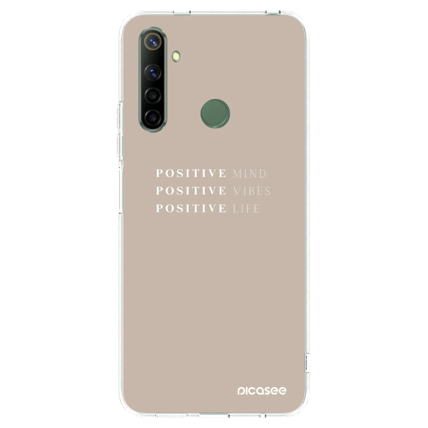 Picasee silikonový průhledný obal pro Realme 6i - Positive Vibes