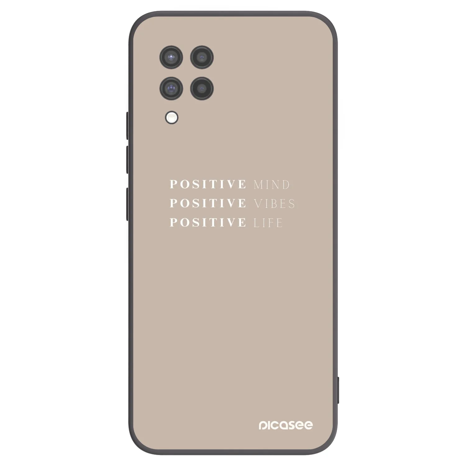 Picasee silikonový černý obal pro Samsung Galaxy A42 A426B - Positive Vibes