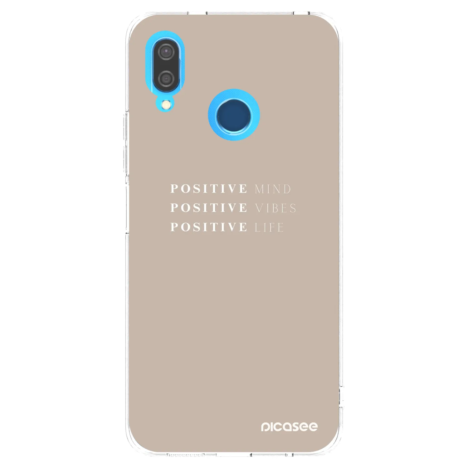 Picasee silikonový průhledný obal pro Huawei P20 Lite - Positive Vibes