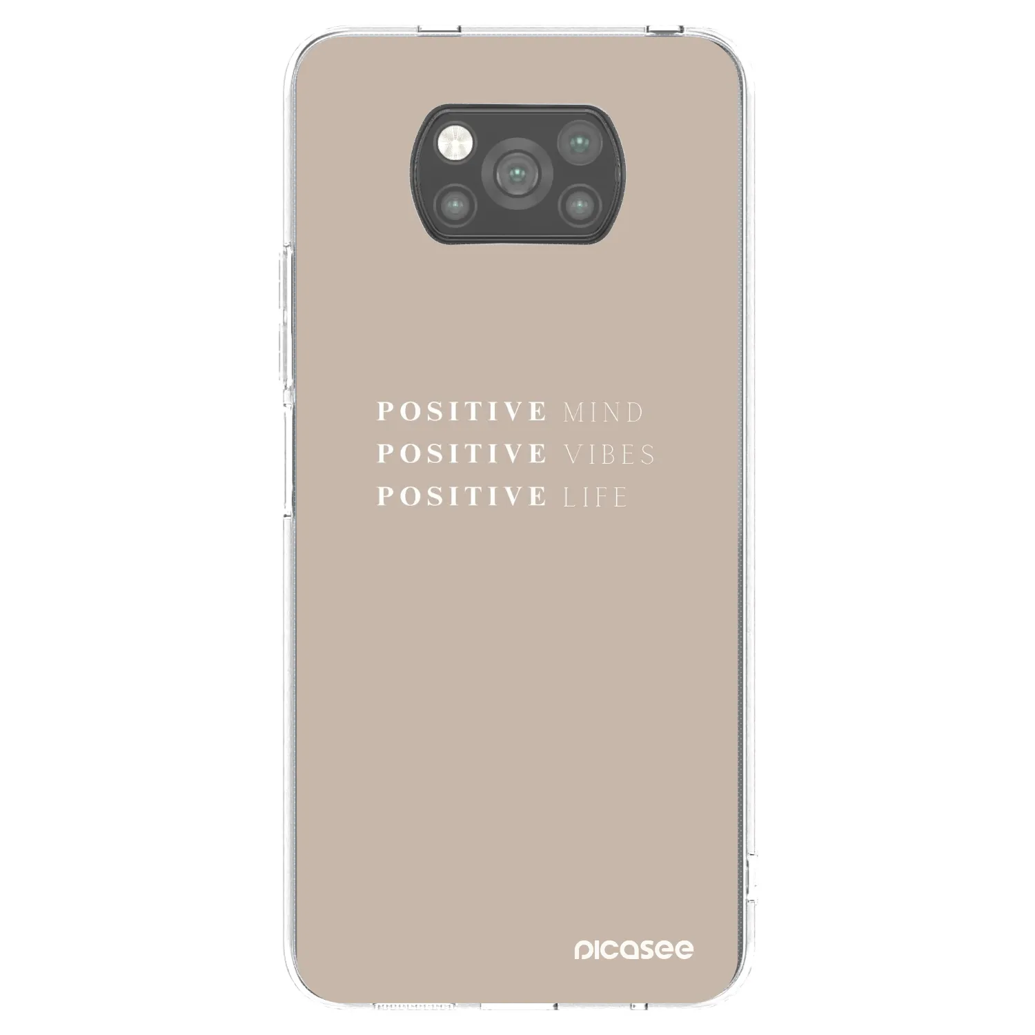 Picasee silikonový černý obal pro Xiaomi Poco X3 Pro - Positive Vibes