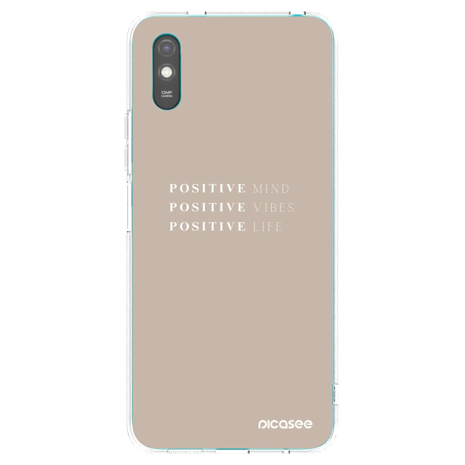 Picasee silikonový průhledný obal pro Xiaomi Redmi 9AT - Positive Vibes