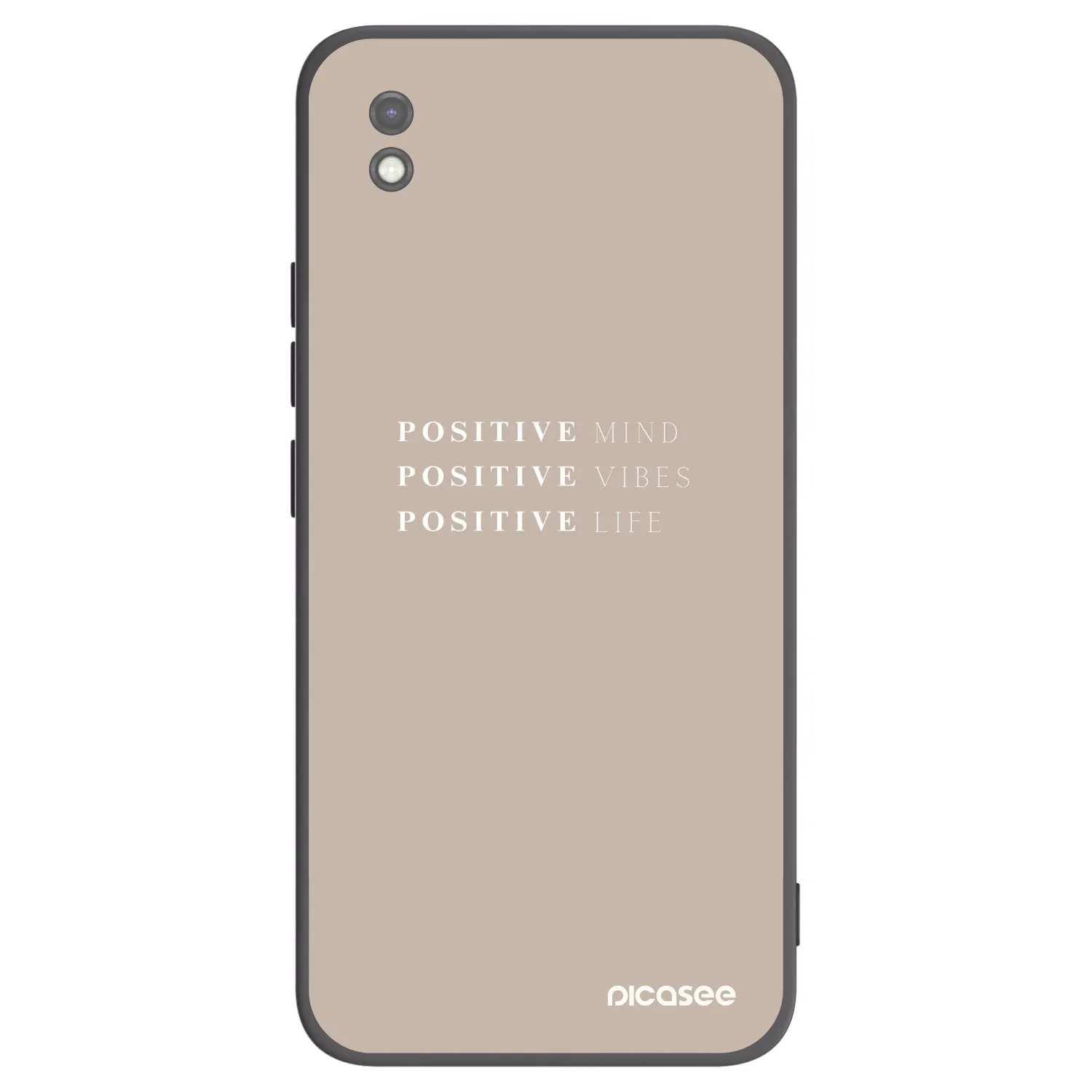 Picasee silikonový černý obal pro Xiaomi Redmi 9AT - Positive Vibes
