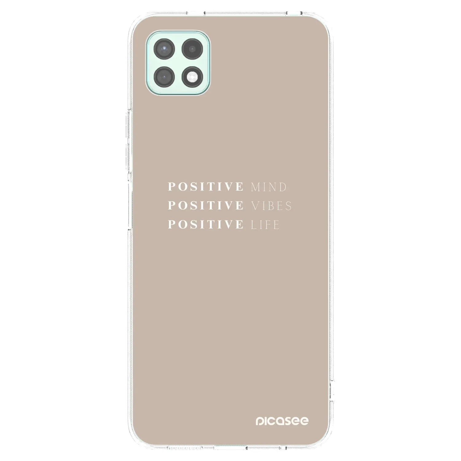 Picasee silikonový průhledný obal pro Samsung Galaxy A22 A226B 5G - Positive Vibes