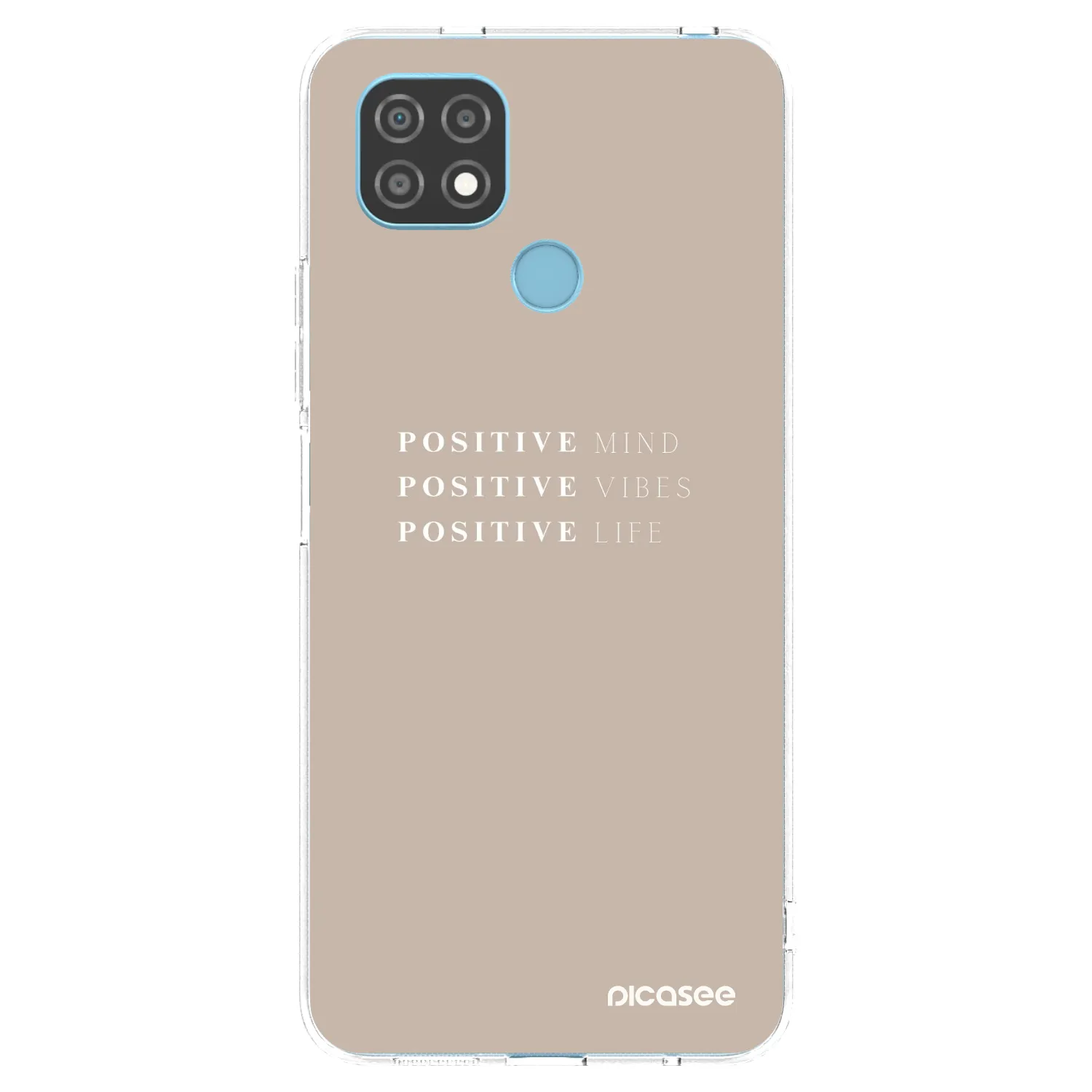 Picasee silikonový průhledný obal pro Realme C21 - Positive Vibes