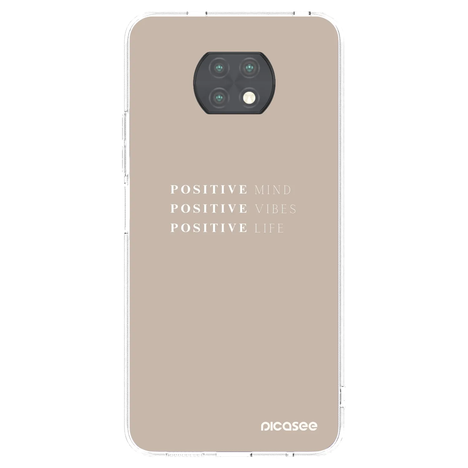 Picasee silikonový průhledný obal pro Xiaomi Redmi Note 9T - Positive Vibes