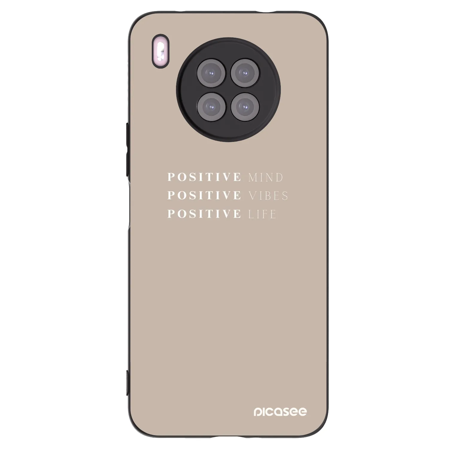 Picasee silikonový černý obal pro Huawei Nova 8i - Positive Vibes