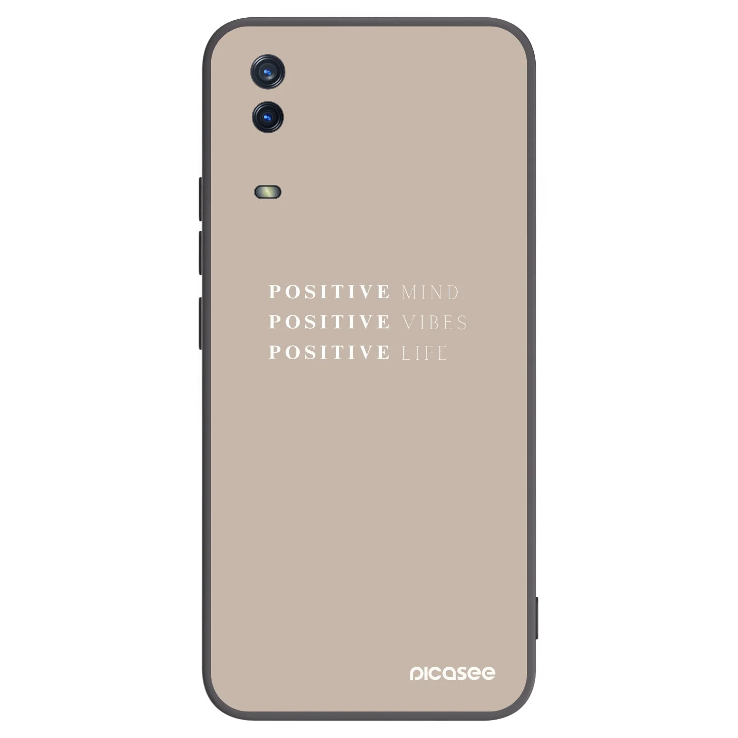 Picasee silikonový černý obal pro Vivo Y11s - Positive Vibes