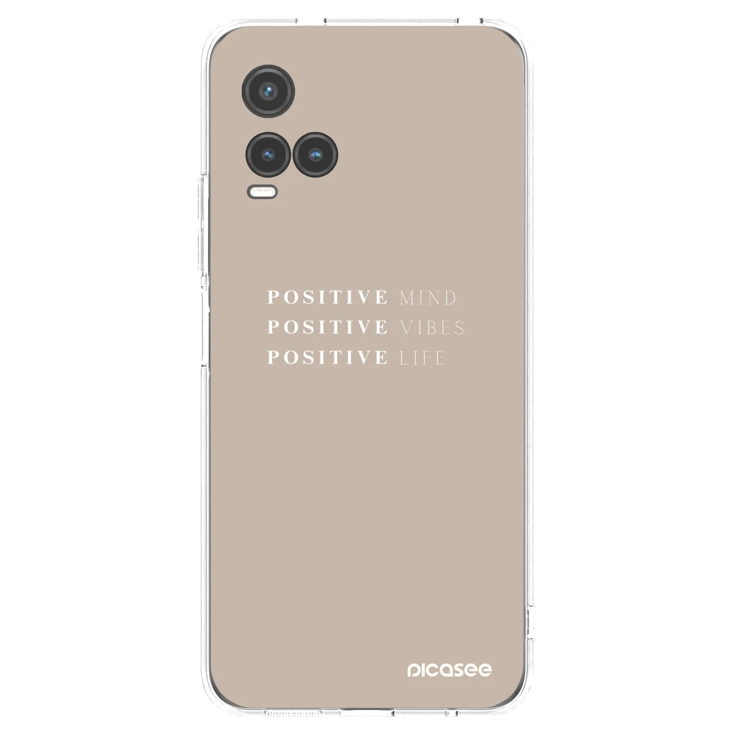 Picasee silikonový průhledný obal pro Vivo Y33s - Positive Vibes