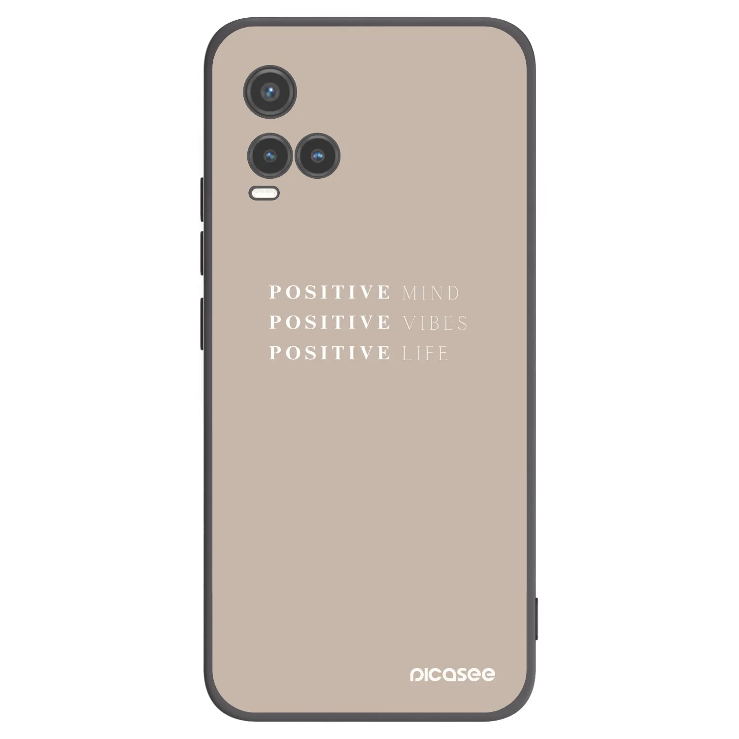 Picasee silikonový černý obal pro Vivo Y33s - Positive Vibes