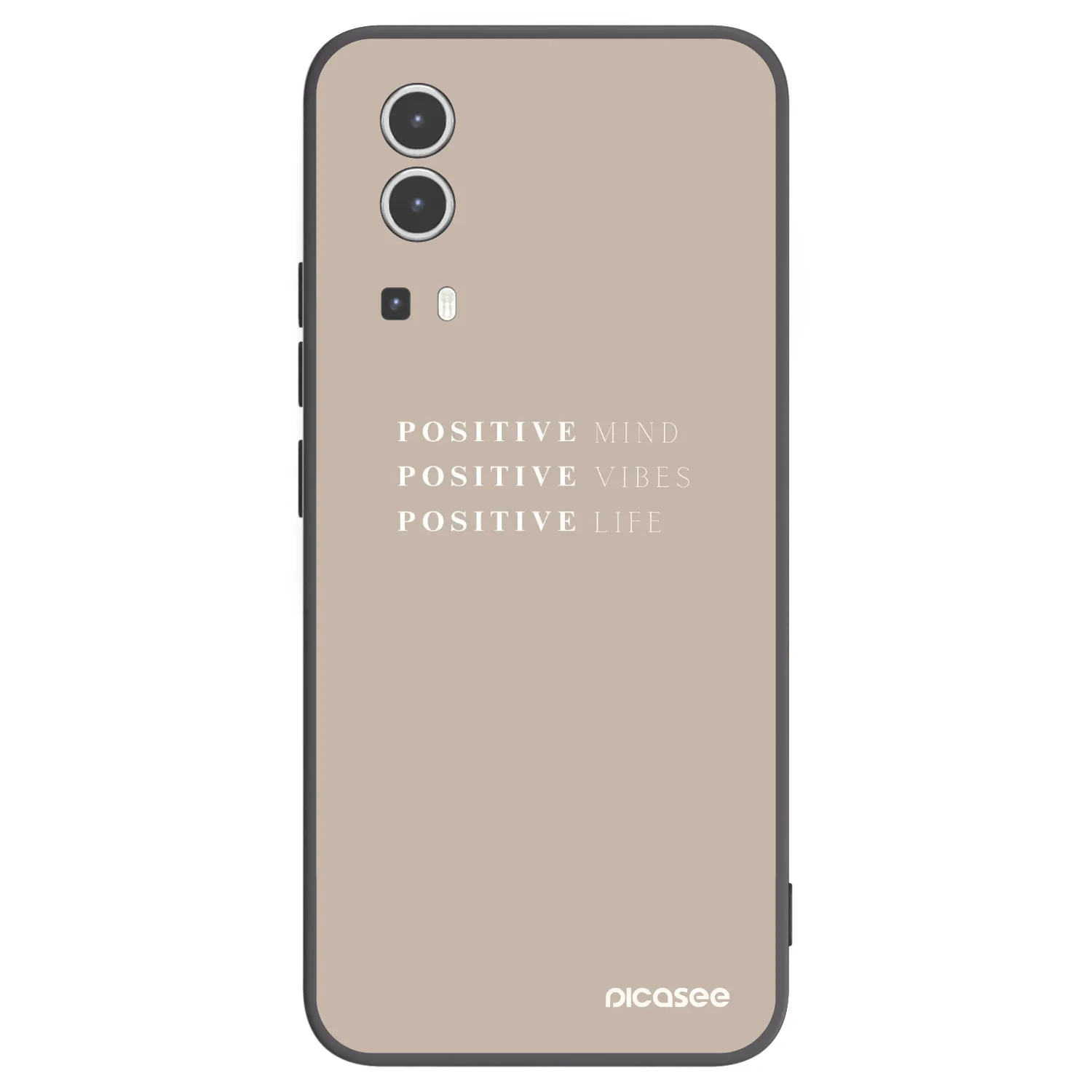 Picasee silikonový černý obal pro Vivo Y72 5G - Positive Vibes