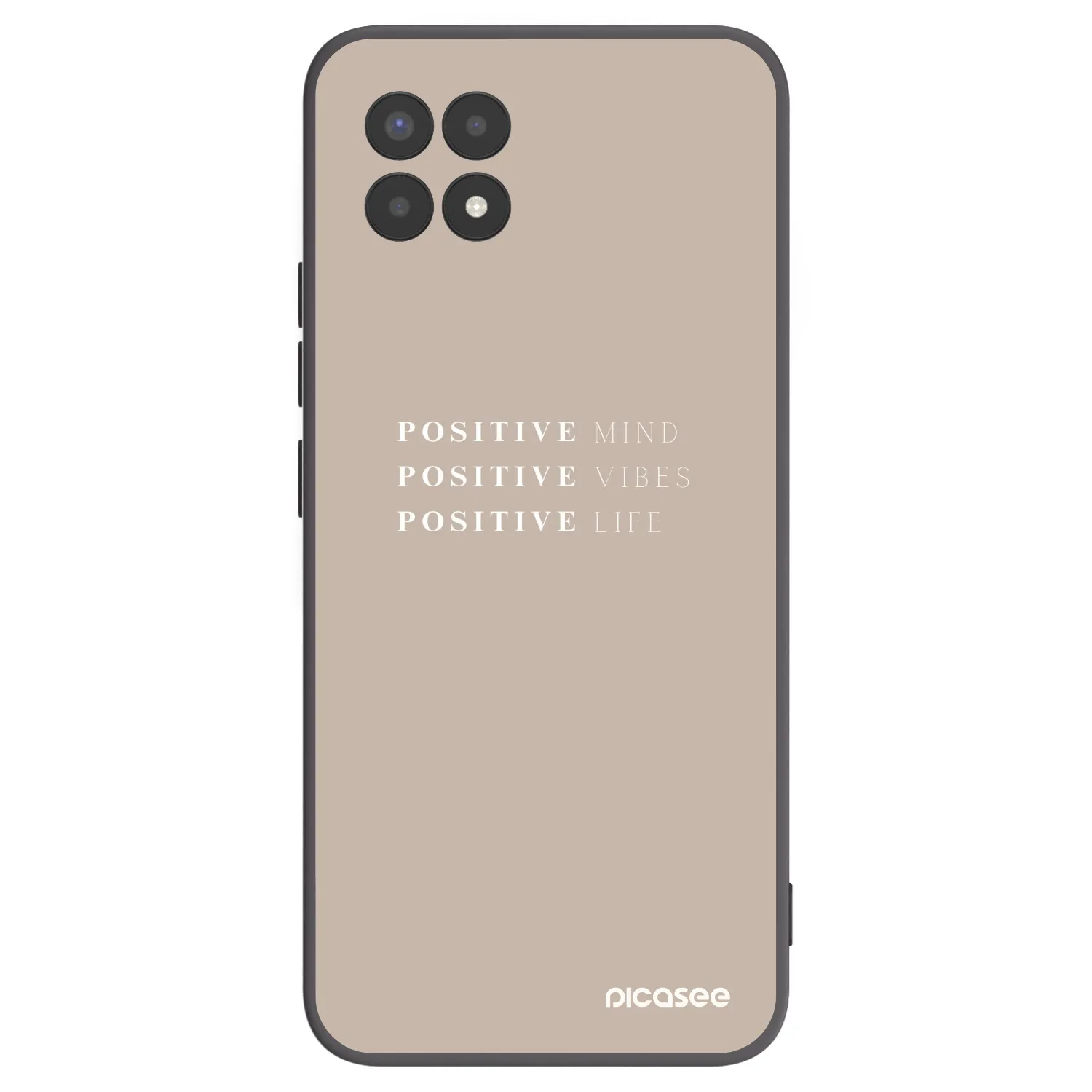 Picasee silikonový černý obal pro Realme 8i - Positive Vibes
