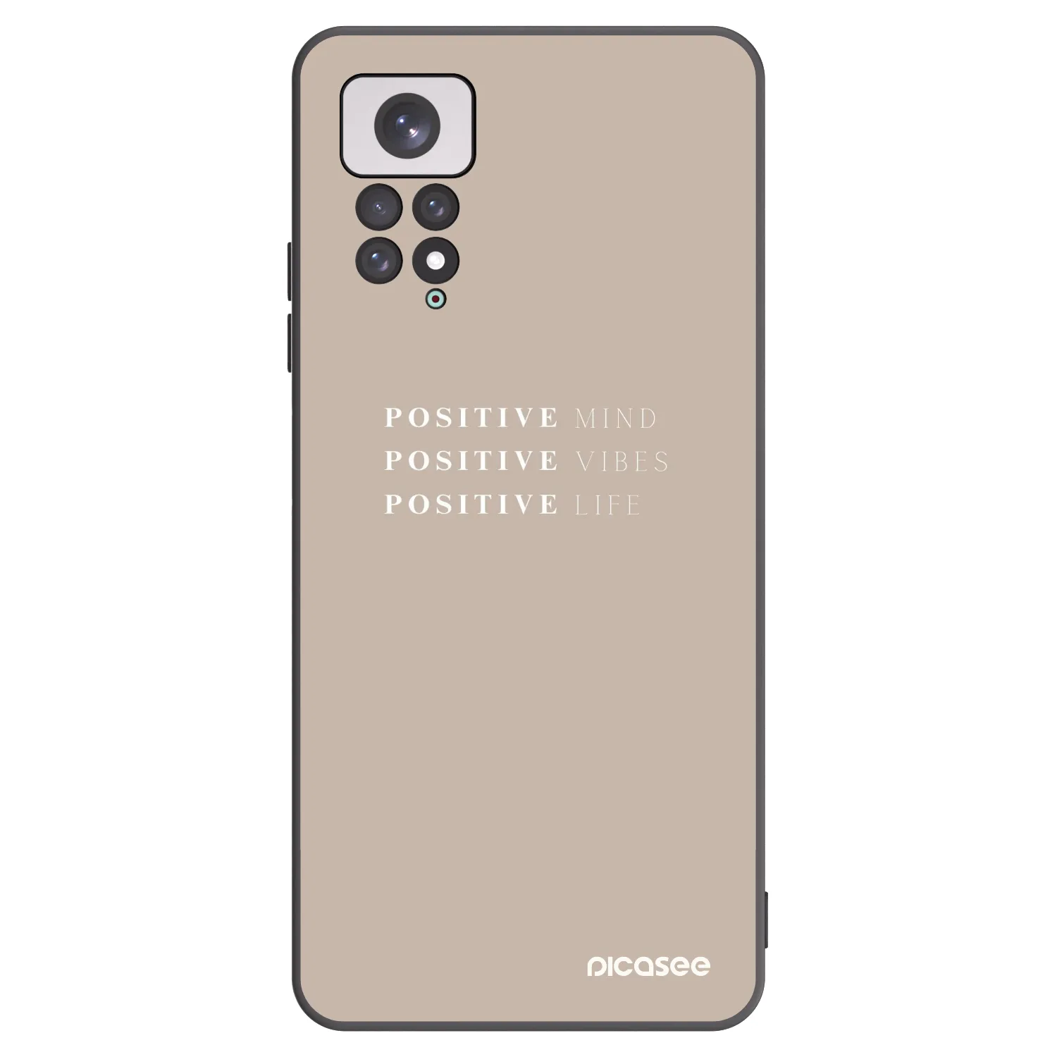 Picasee silikonový černý obal pro Xiaomi Redmi Note 11 - Positive Vibes