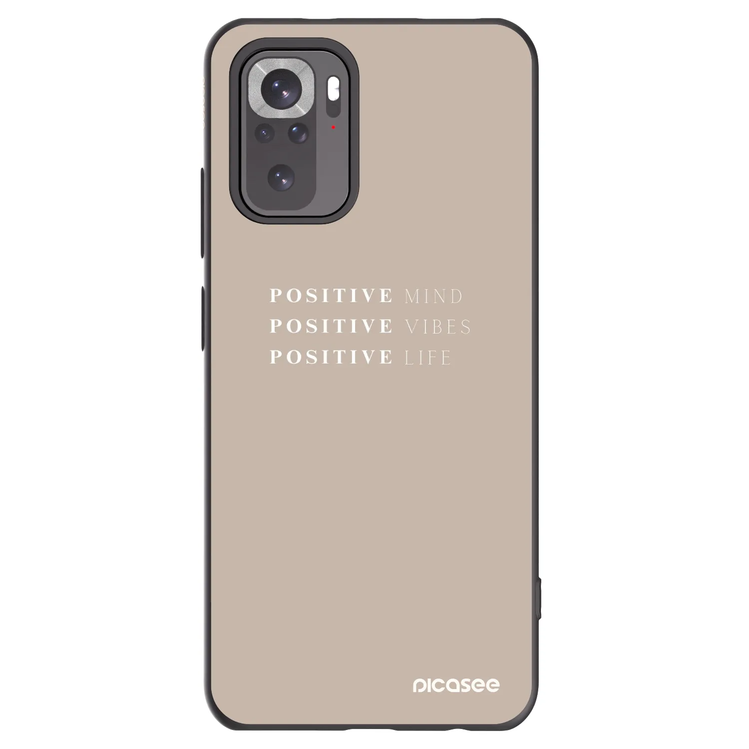Picasee silikonový černý obal pro Xiaomi Redmi Note 11S 4G - Positive Vibes