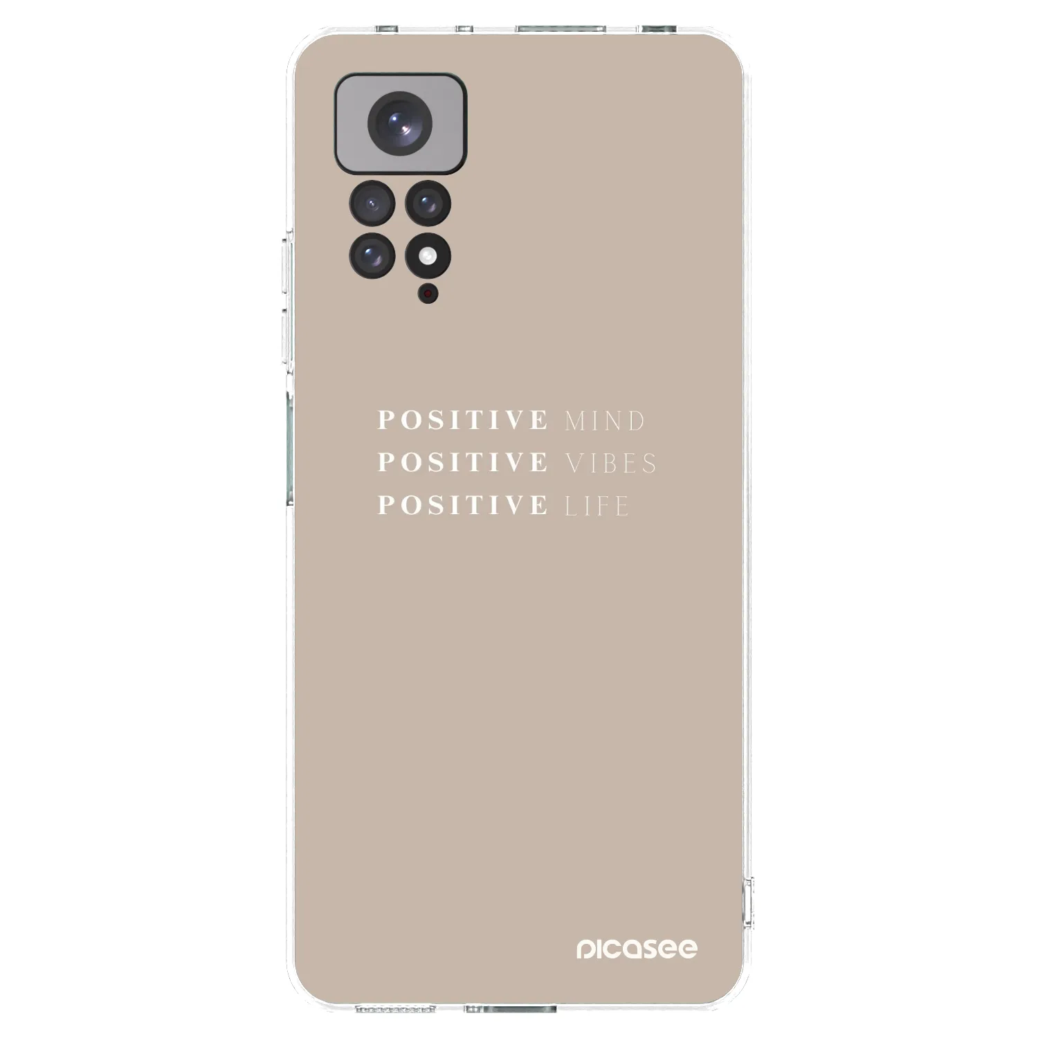 Picasee silikonový průhledný obal pro Xiaomi Redmi Note 11S 4G - Positive Vibes