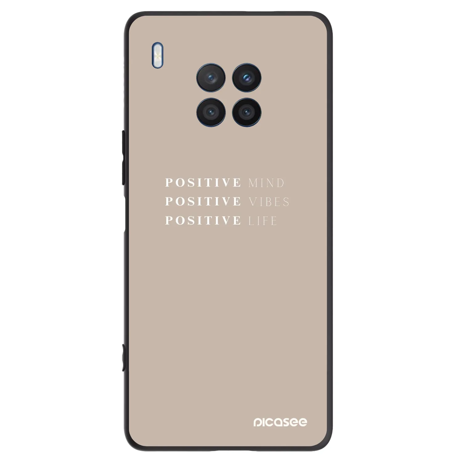 Picasee silikonový černý obal pro Honor 50 Lite - Positive Vibes