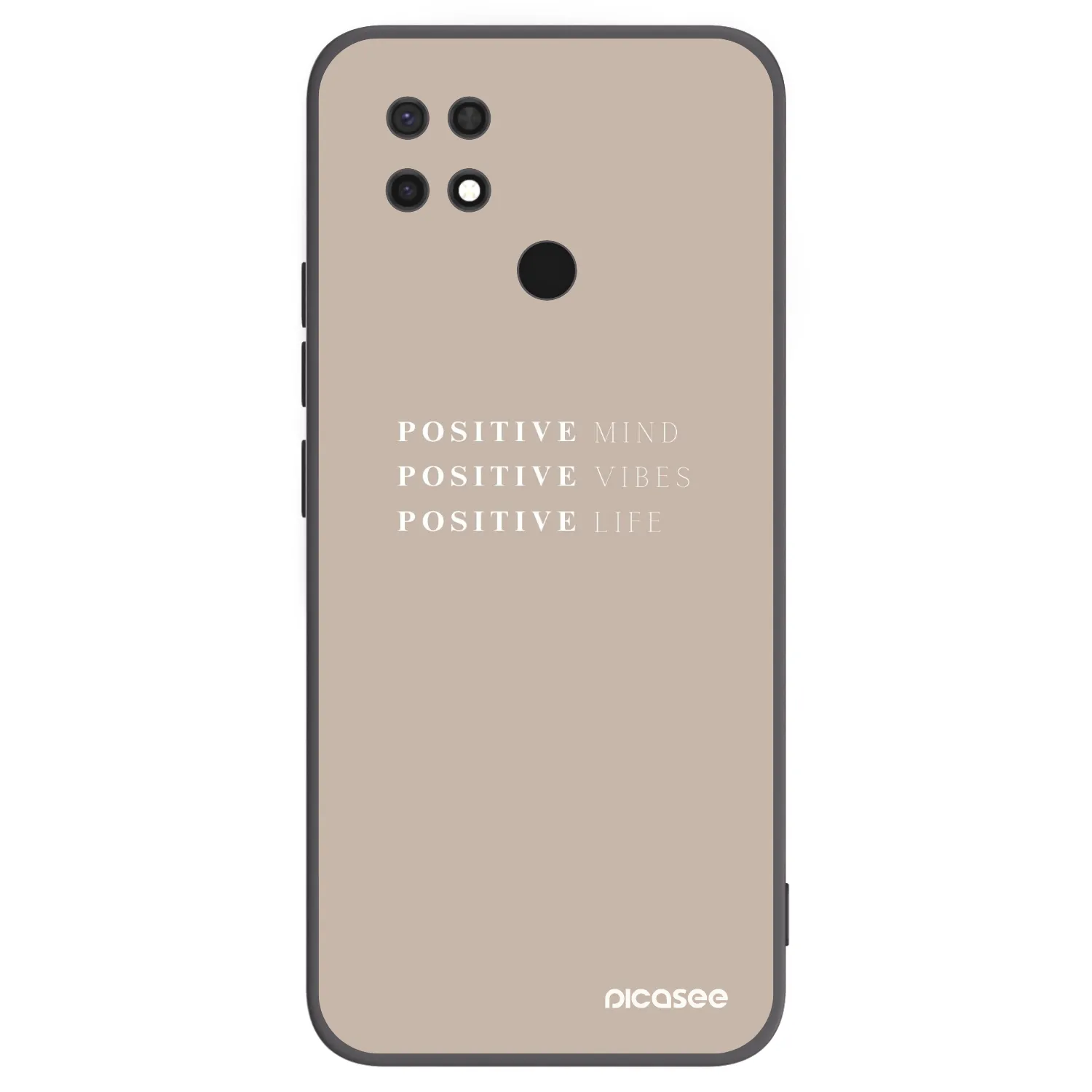 Picasee silikonový černý obal pro Xiaomi Redmi 10C - Positive Vibes