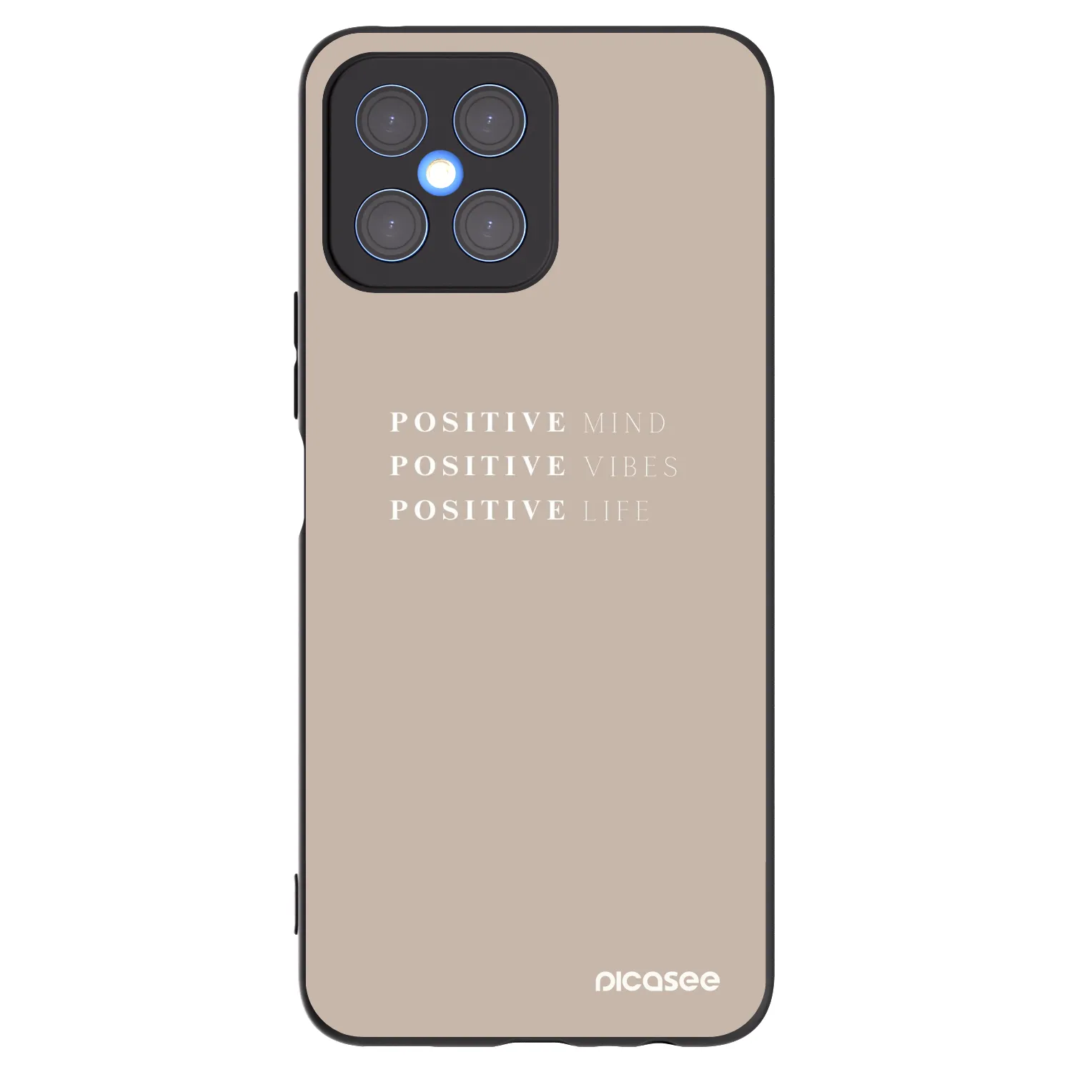 Picasee silikonový černý obal pro Honor X8 4G - Positive Vibes